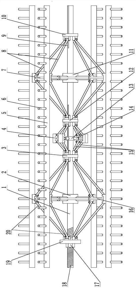 Threshing roller having adjustable diameter