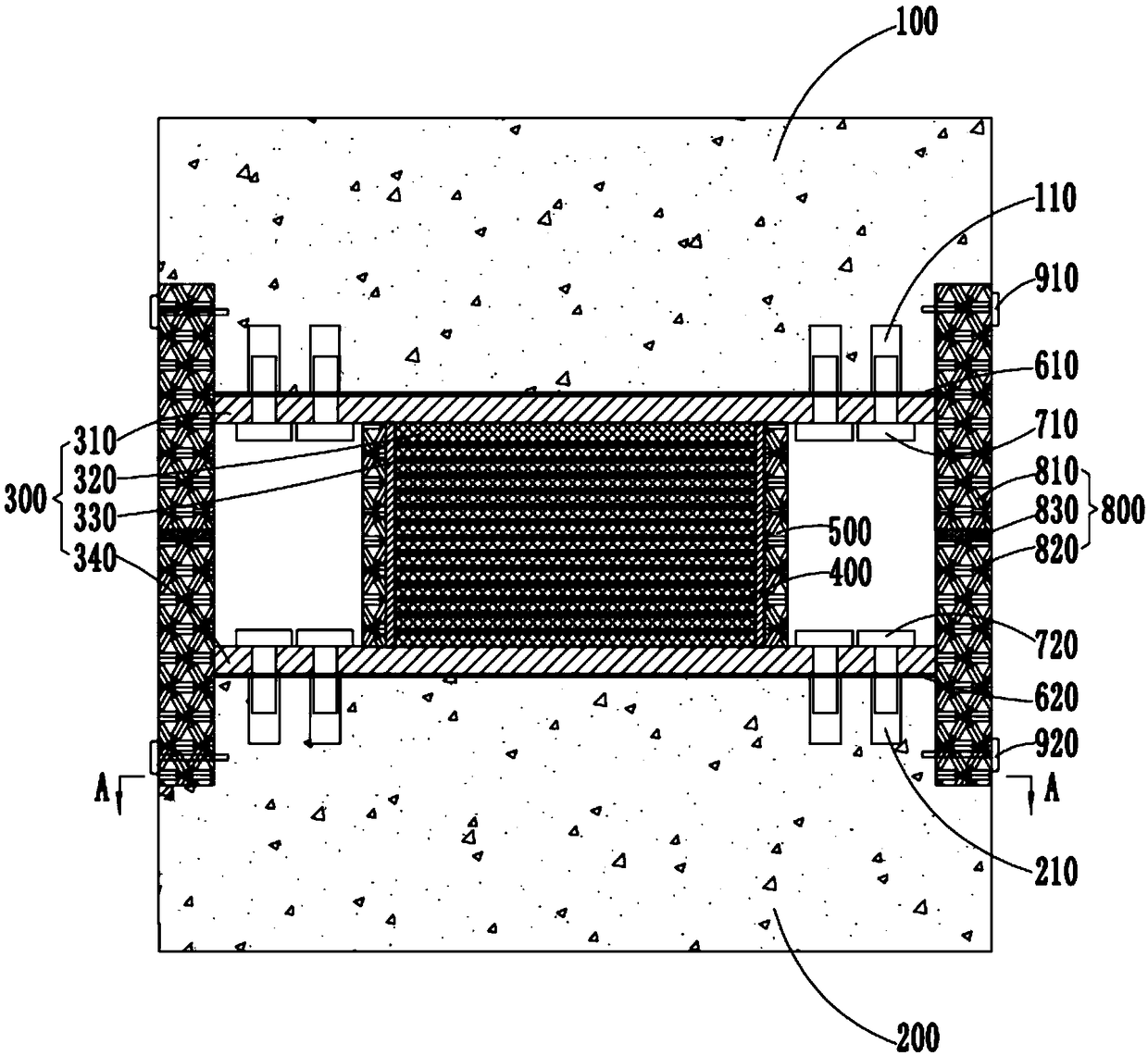 Building isolation bearing fire protection device