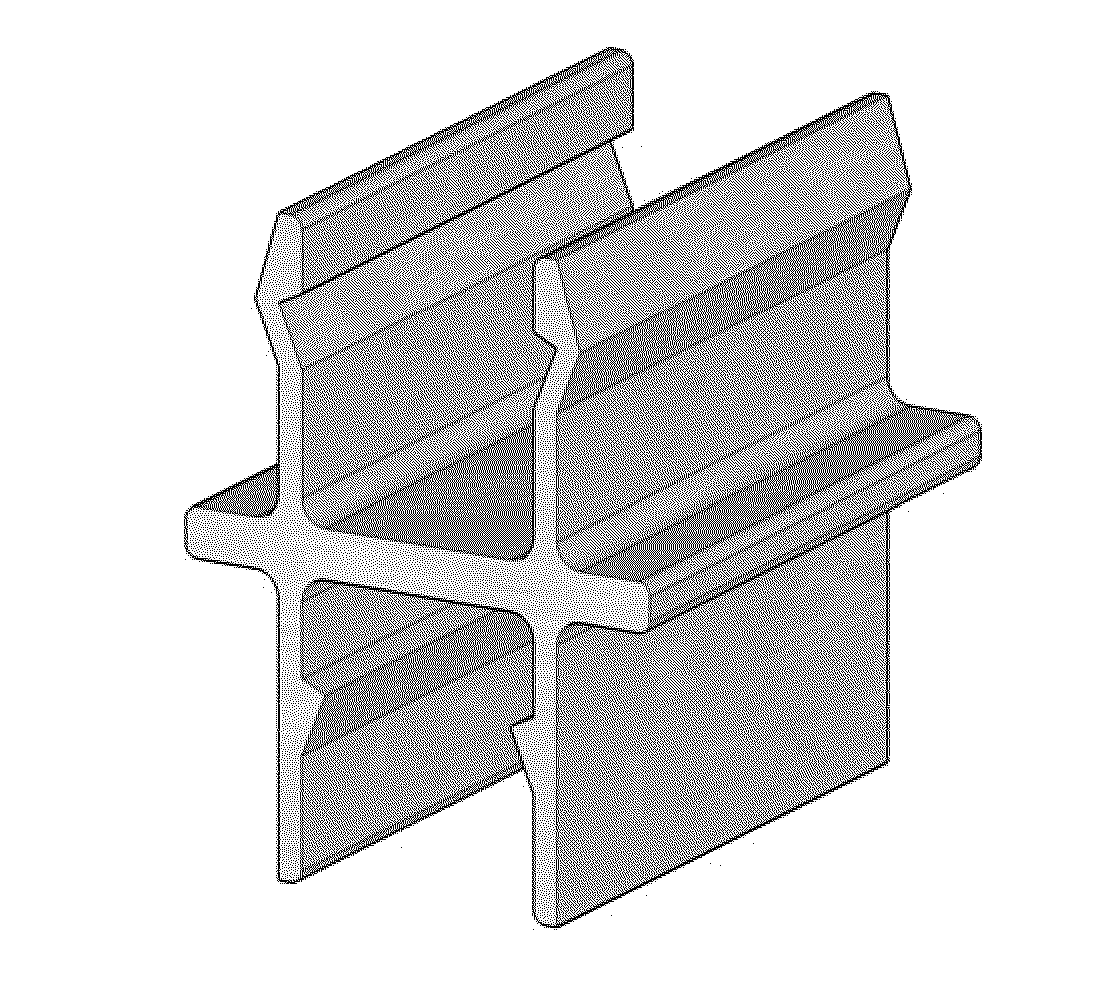 Building structured material using cell geometry