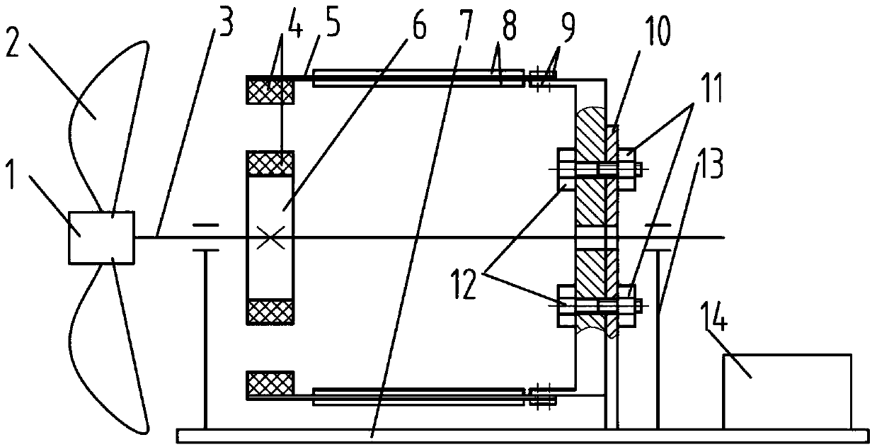 Rotary piezoelectric power generation charger driven by wind force