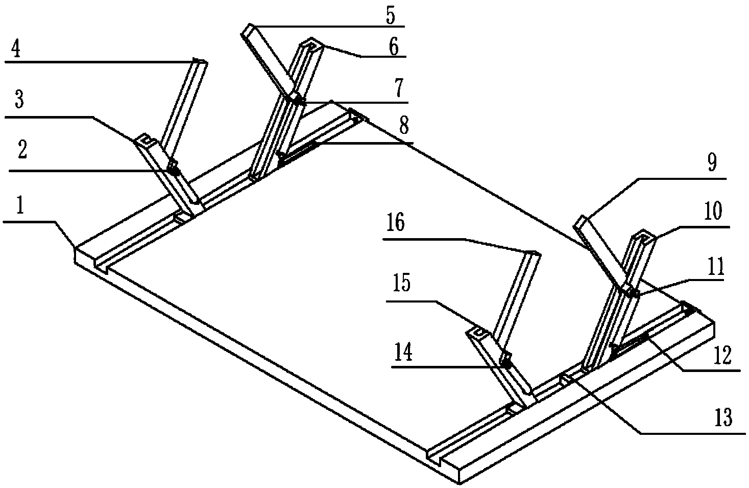 Hexagonal strapping device for steel tubes