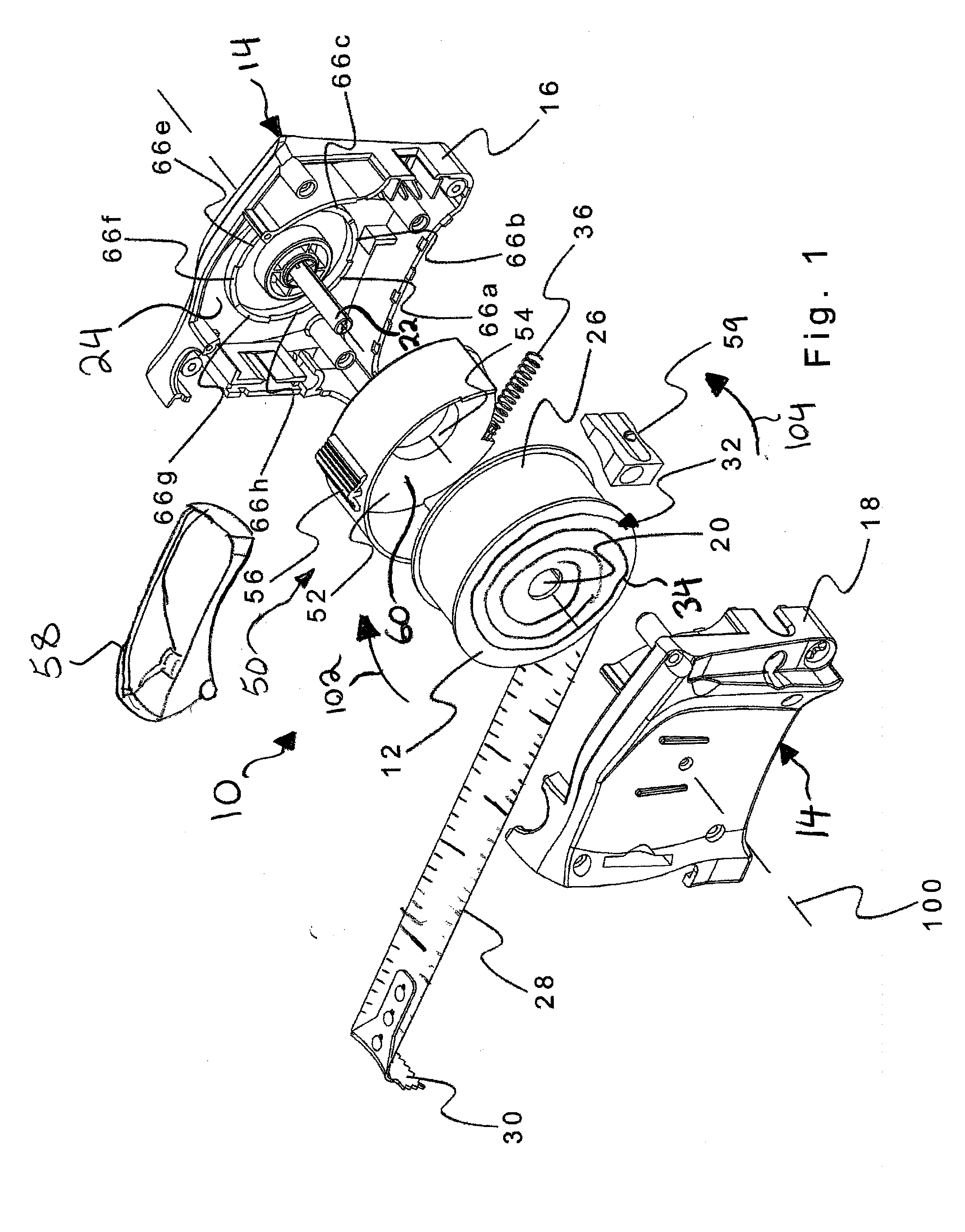 Disc brake for a tape measure