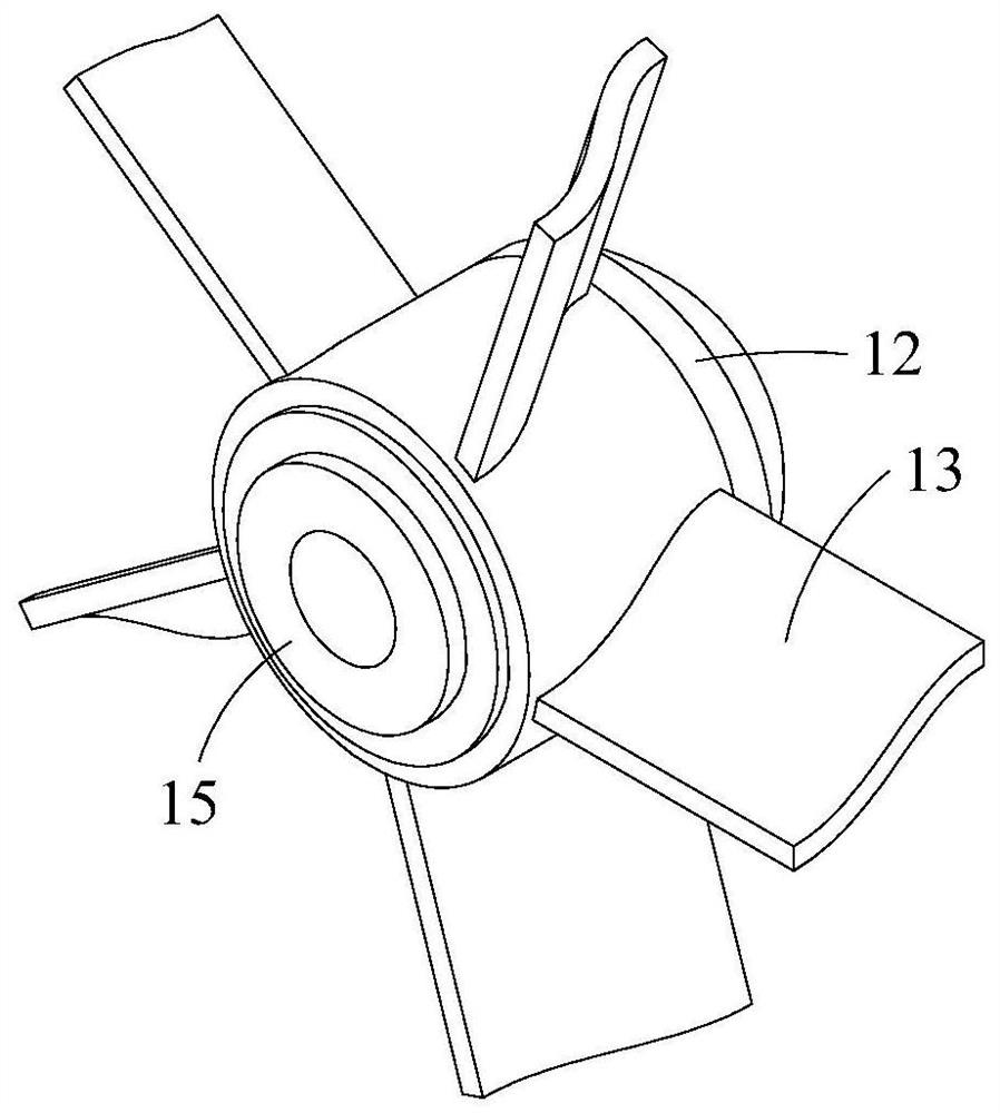 Impeller device and turbine flowmeter