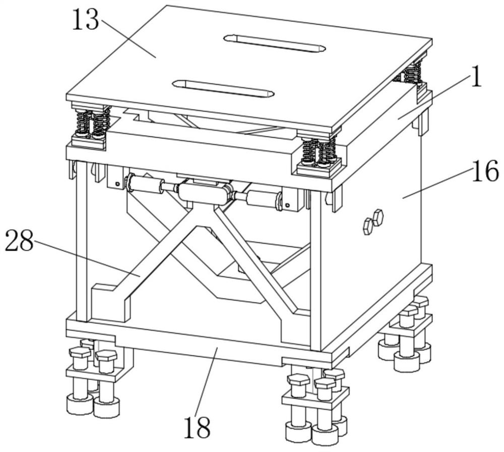 Mining machinery damping supporting device