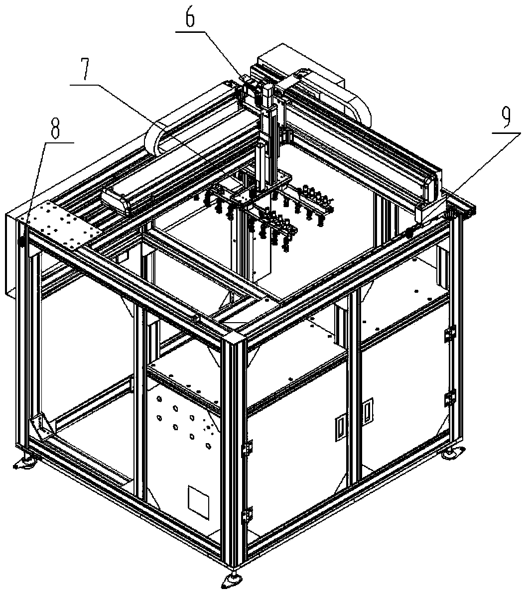 Mis-mixing automatic identification counting machine and implementation method