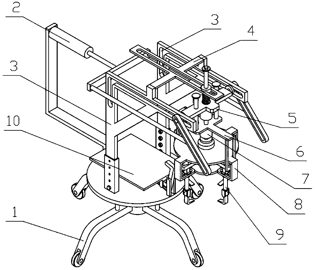 Unloading rack for logistics transportation