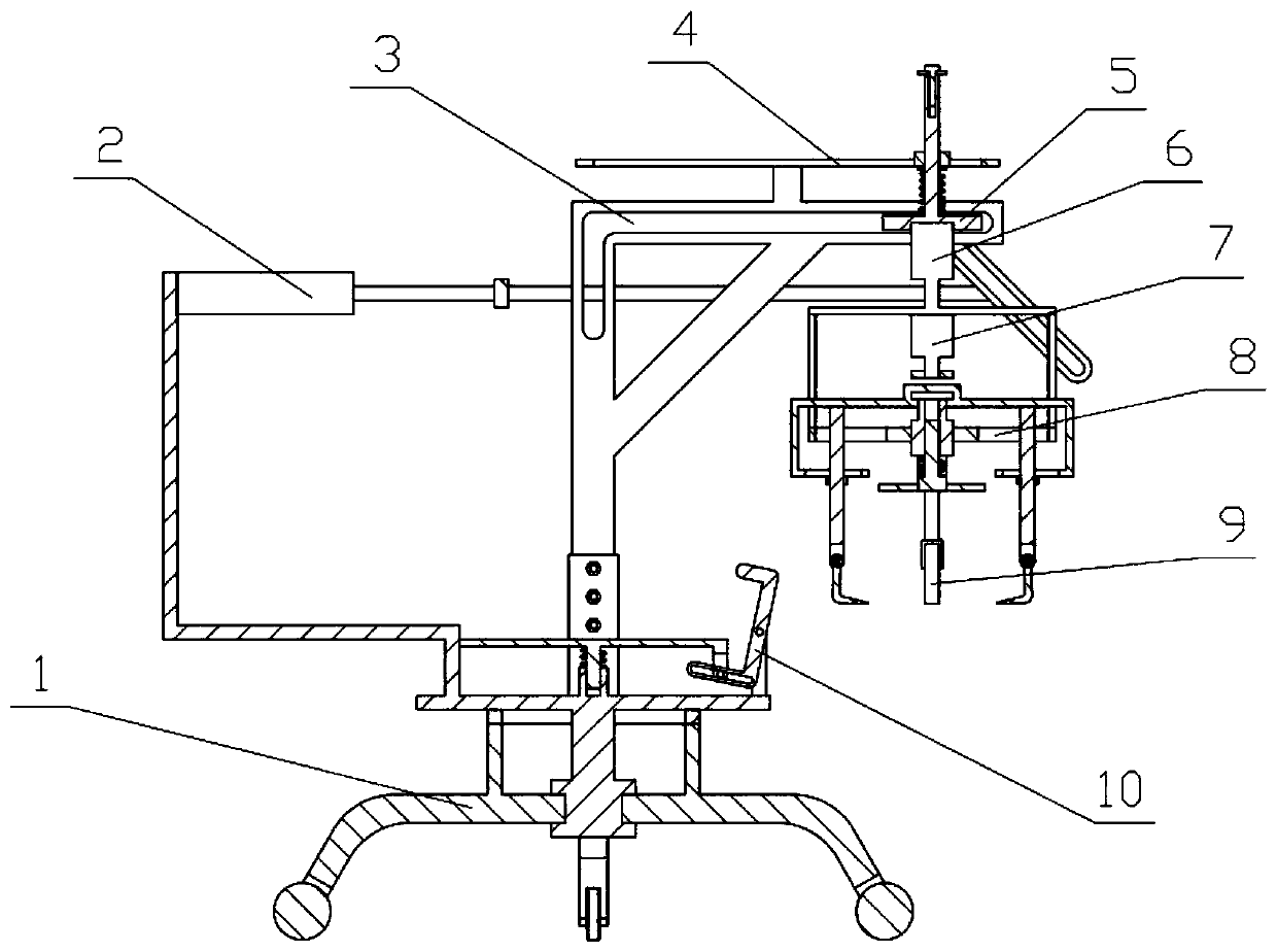 Unloading rack for logistics transportation