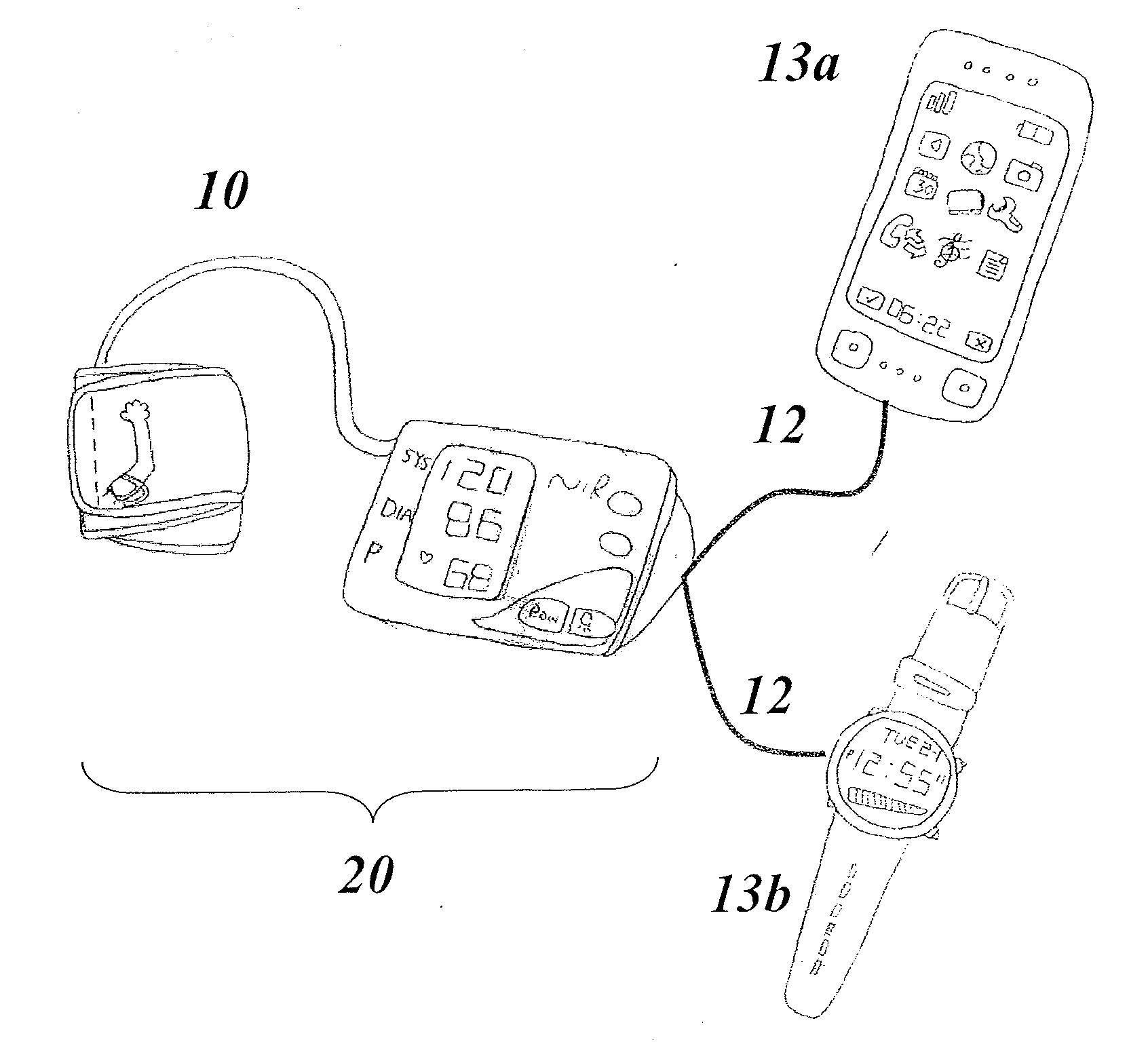 Apparatus for determining blood pressure