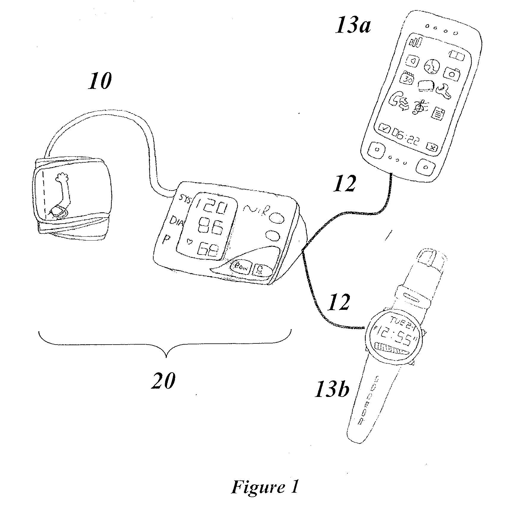 Apparatus for determining blood pressure