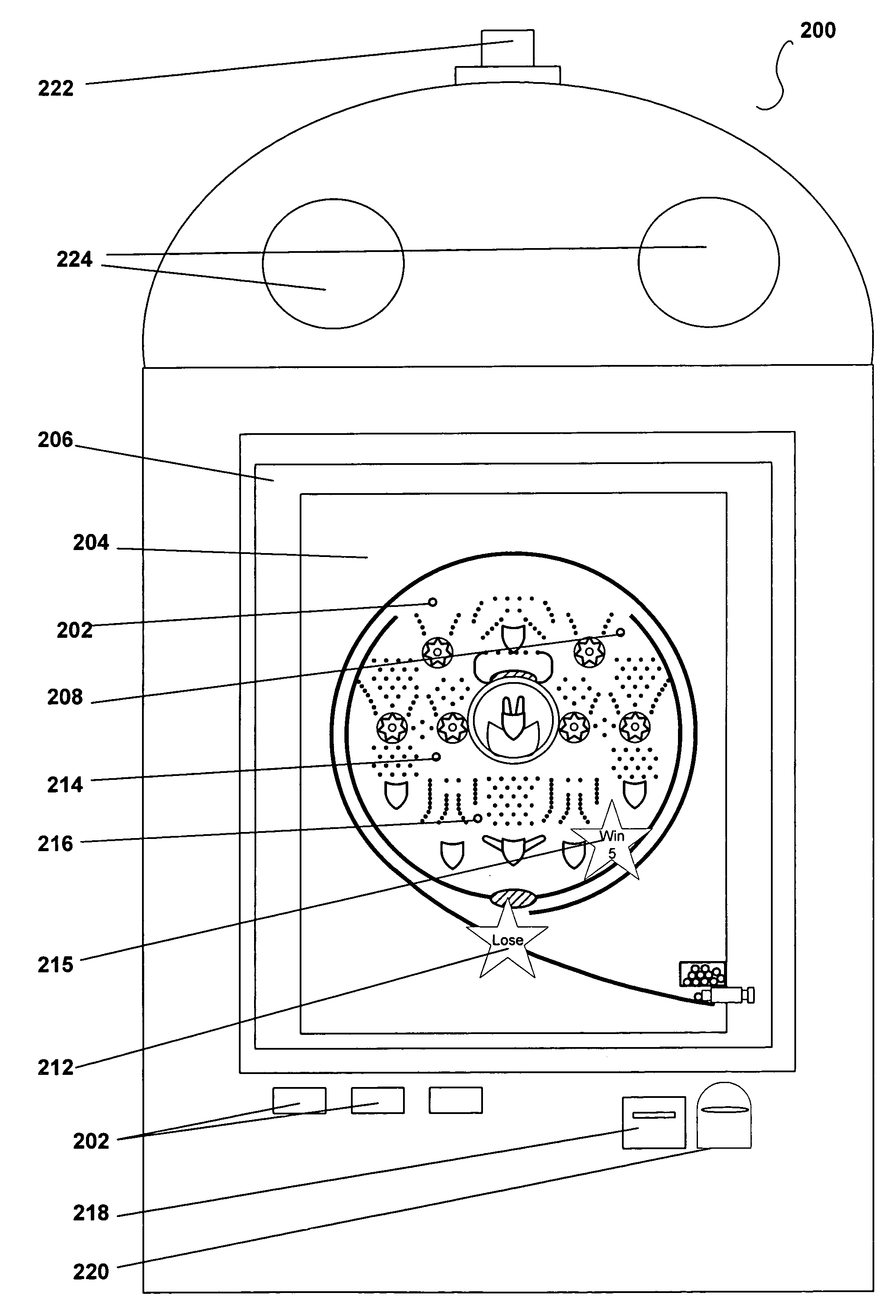 Video pachinko on a video platform as a gaming device