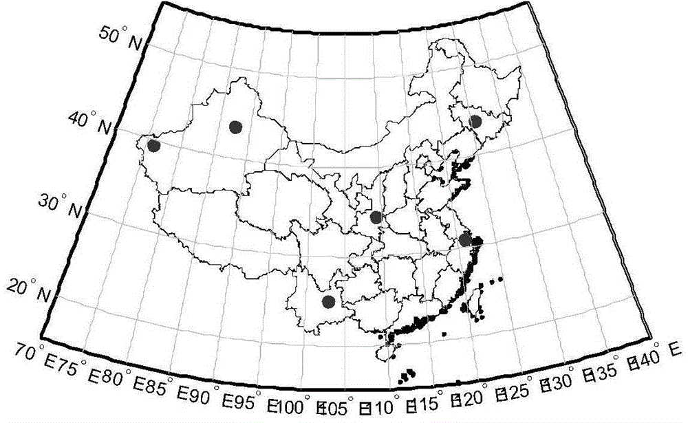 Multiple parallel address receiver-based Beidou navigation satellite region orbit determination method