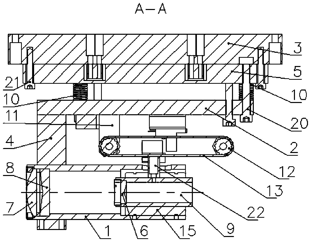 A frame structure with variable facula for sla 3D printer