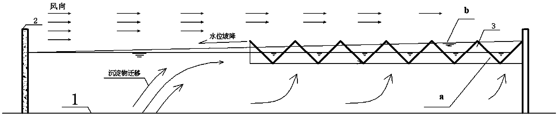 Uniform water outlet weir plate with pentagonal overflowing holes