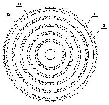 Large-area culture roller bottle for biological cell culture