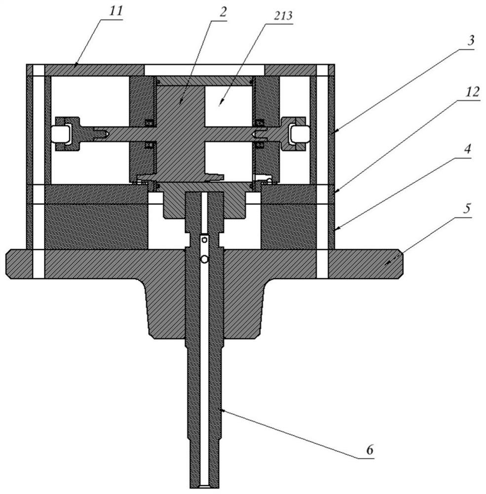 Rotary cylinder piston compressor