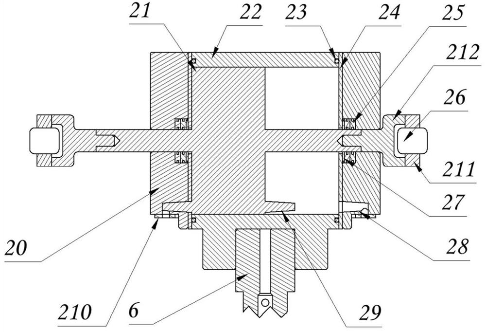 Rotary cylinder piston compressor