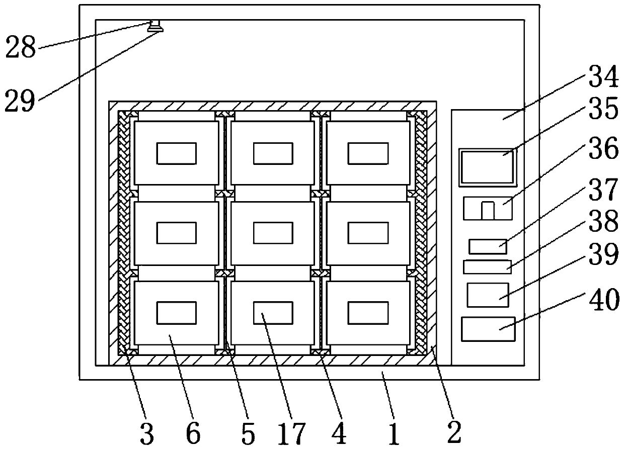 Intelligent auxiliary textbook fixing and storage device and using method