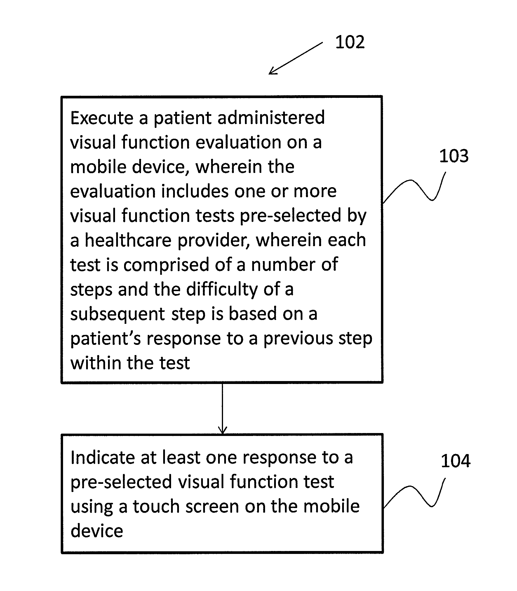 System and method for providing analysis of visual function using a mobile device with display