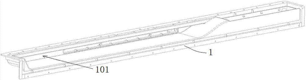 UV solidifying method for inner surface of groove body of printed workpiece