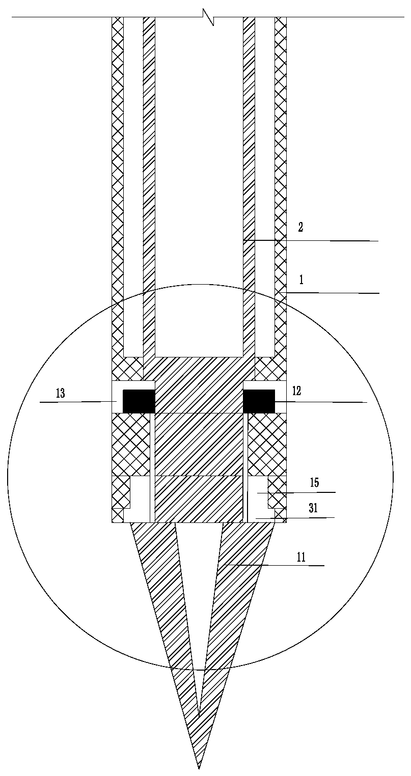 A new type of implanted relief well depressurization drainage system and method