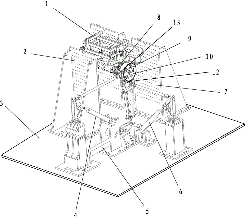 Multi-axial loading axle assembly endurance test bed