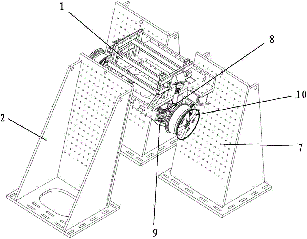 Multi-axial loading axle assembly endurance test bed