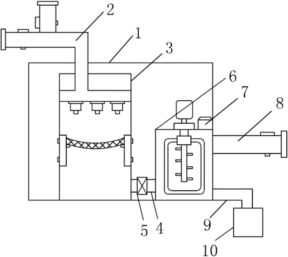 Filtering device for improving saline and alkaline lands