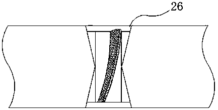 Gas turbine compressor gas turbine shrouding strip of space structure