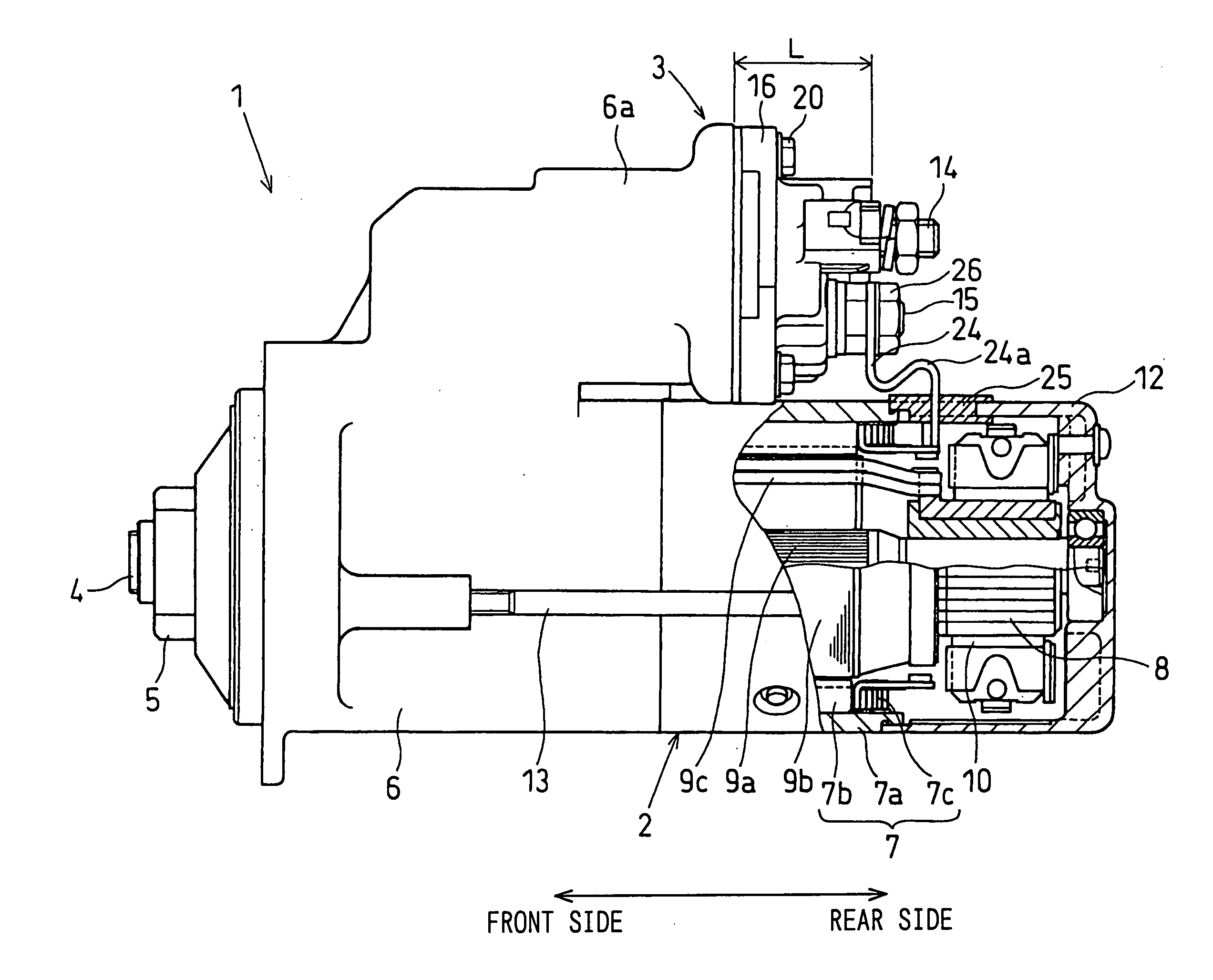 Starter for cranking internal combustion engine