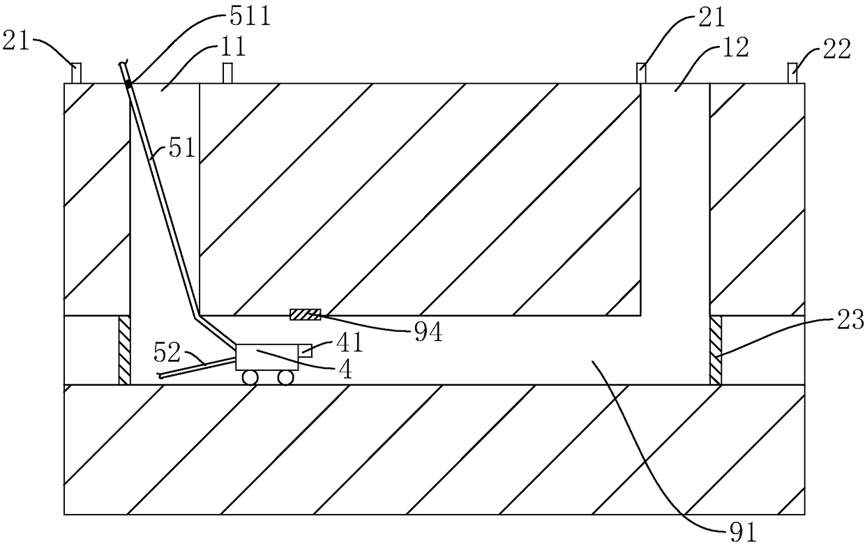 Positioning method of underground pipe non-excavation repair defect points