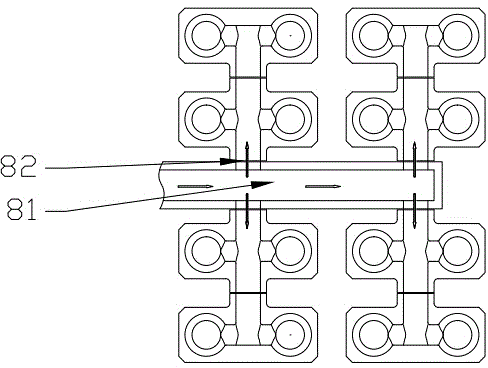 Horizontally-moving multi-die casting house with jetting work rooms