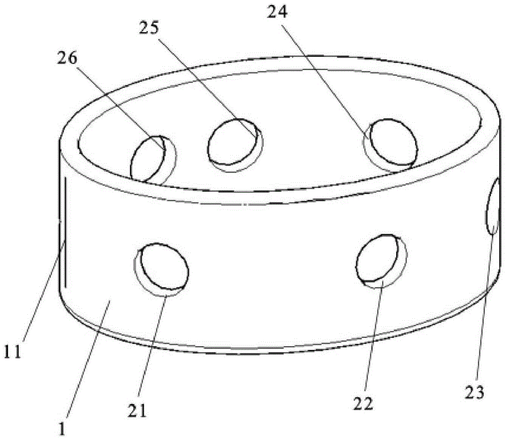 A positioning device for treating acute pain meridians