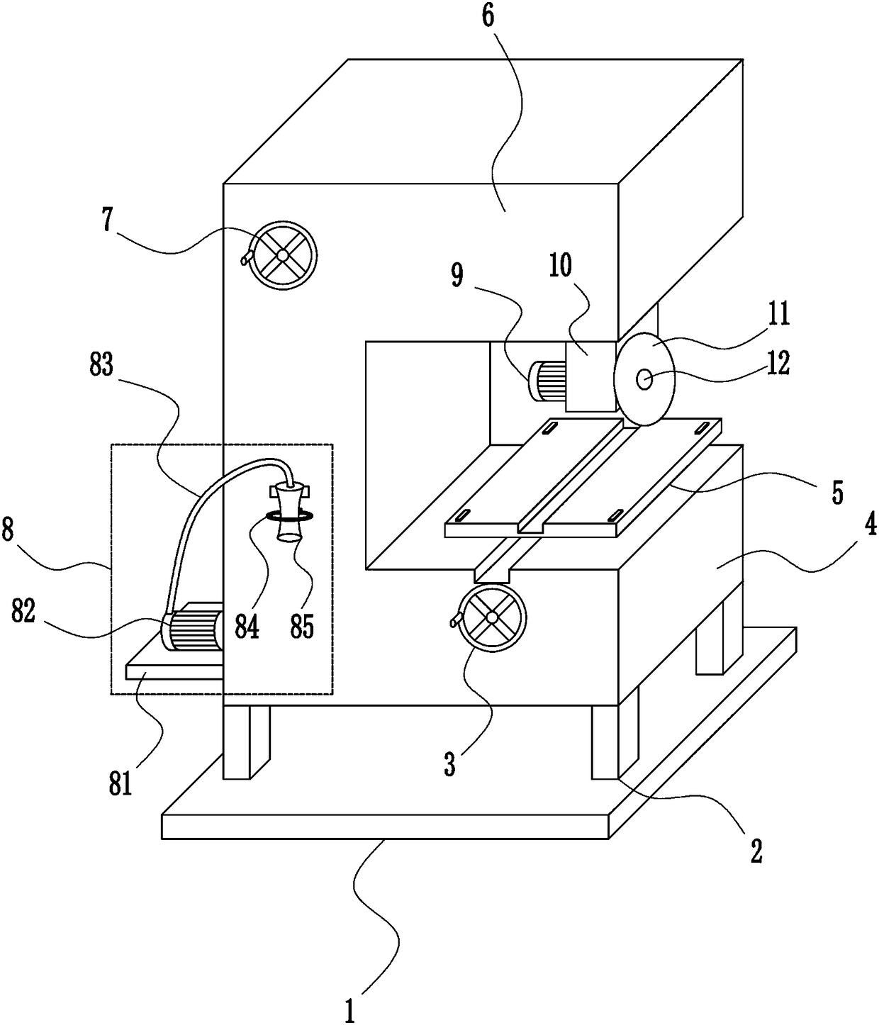 A kind of electronic product packaging carton cutting equipment