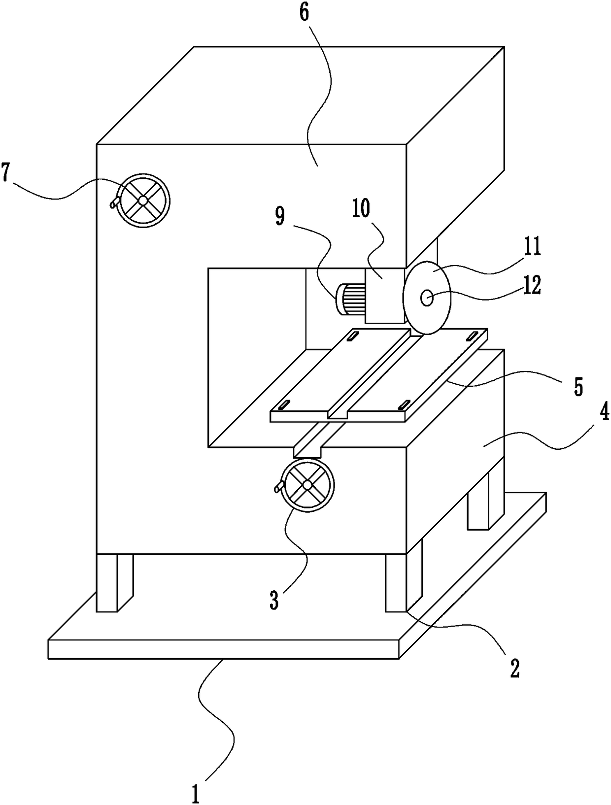 A kind of electronic product packaging carton cutting equipment