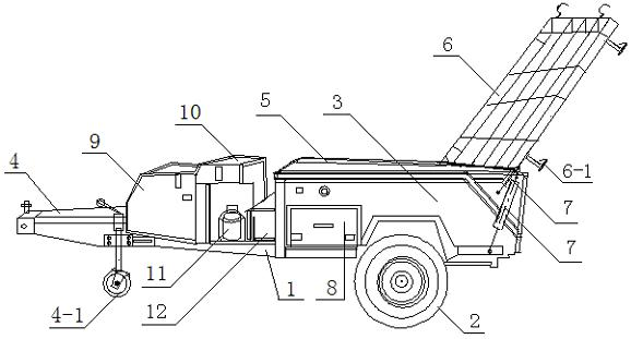 Pulling type camping trailer