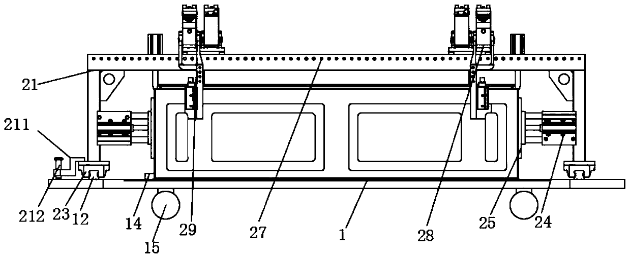 An adjustable fixed splicing device for plate processing and its use method