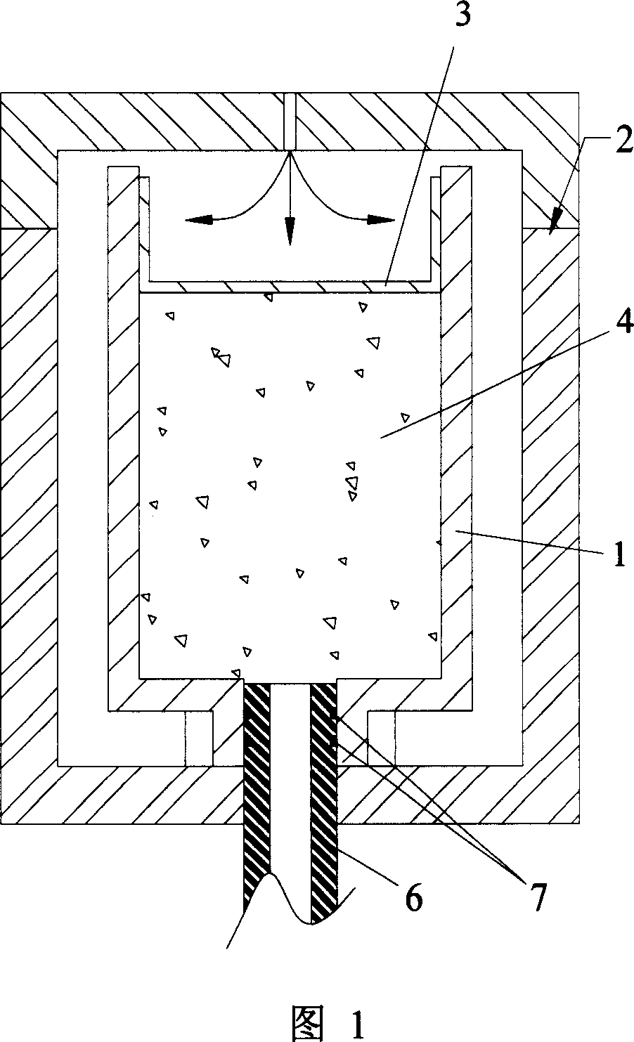 Method for extruding high viscosity content and extrusion device