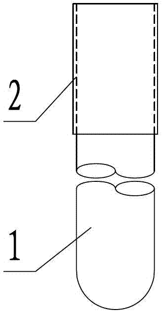 Cast-in-place pile used in high concentration saline solution corrosion environment and construction method thereof