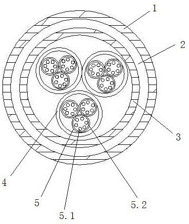 Flame-retardant cable and preparation method therefor