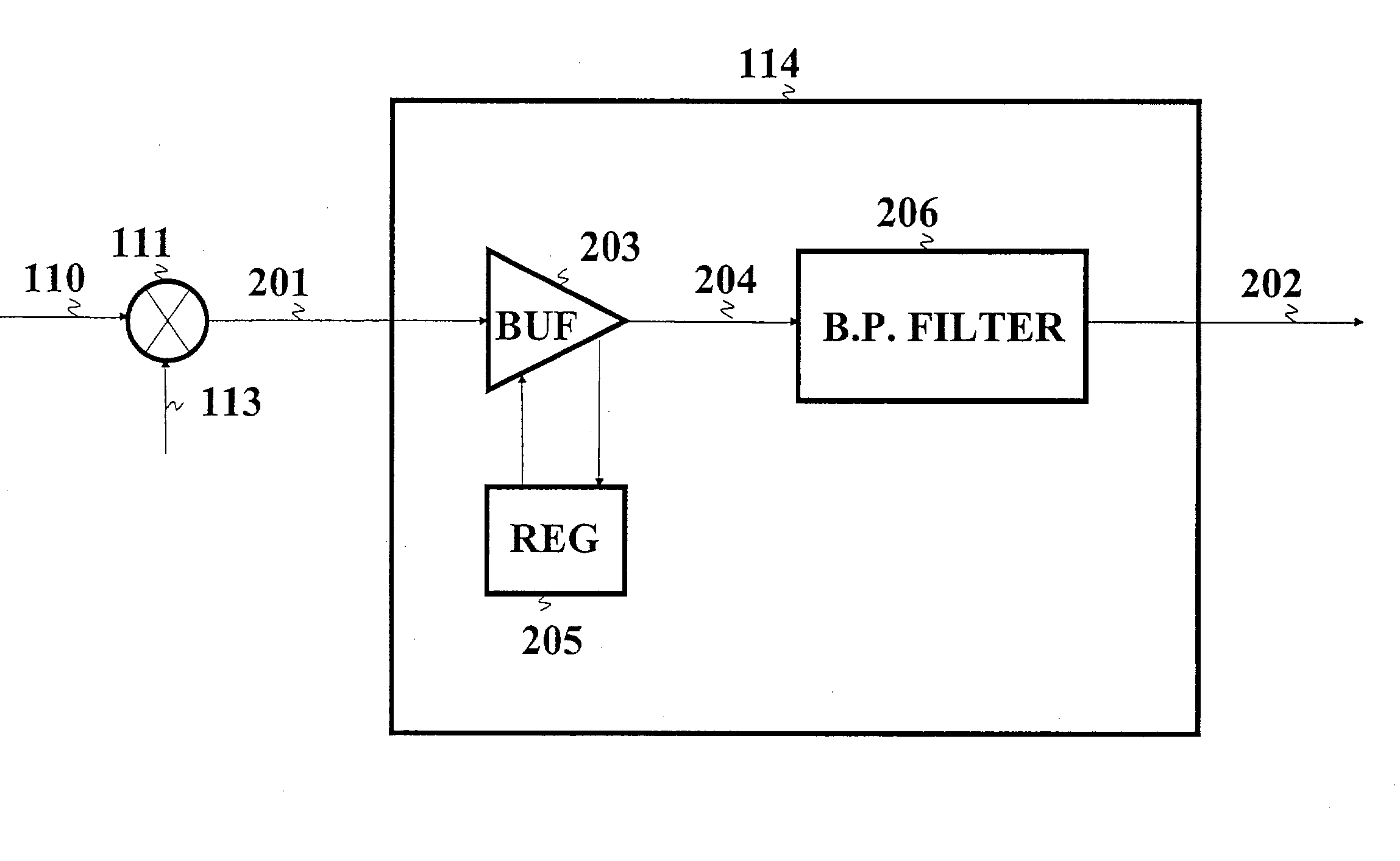 Tuner comprising a selective filter