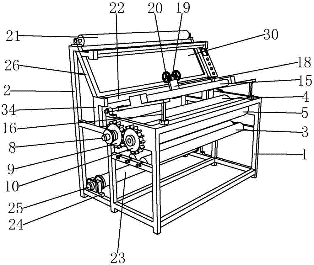 Cloth inspecting machine for textile cloth