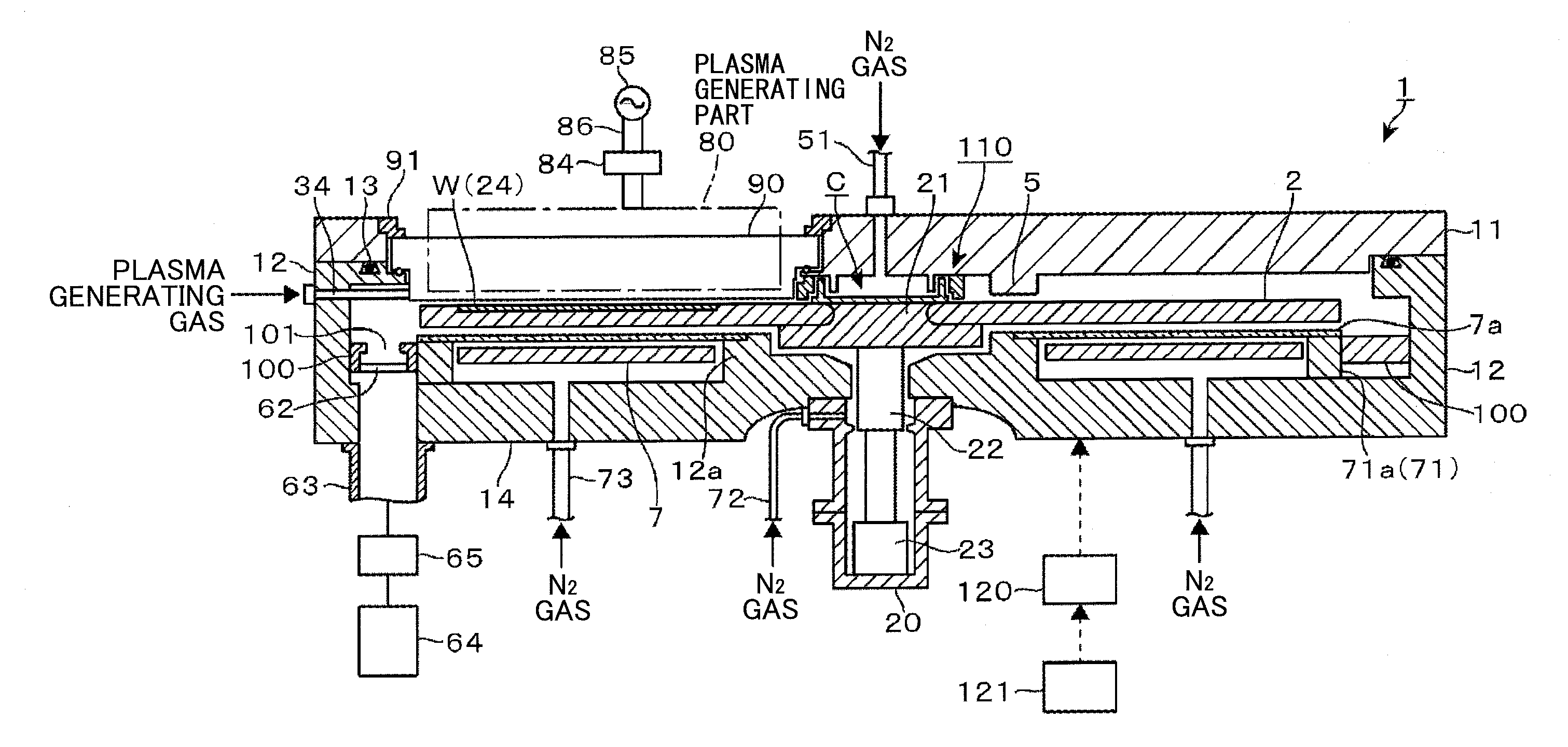 Film deposition apparatus, substrate processing apparatus, and plasma generating device