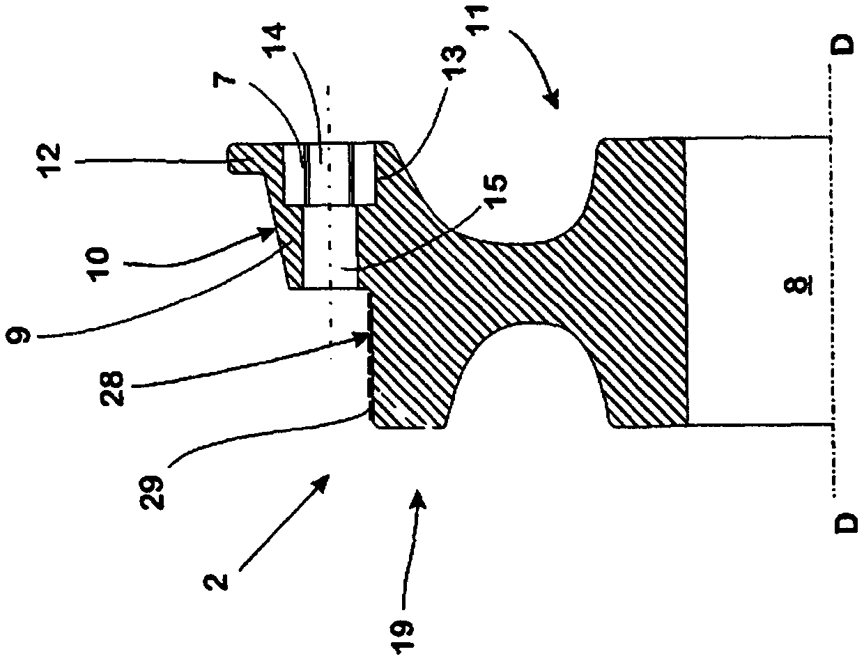 Multi-part, sprung rail wheel