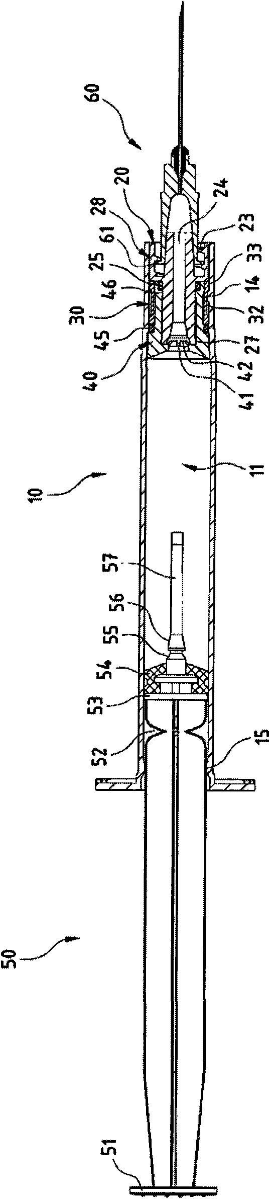 Retraction structure for safety syringe