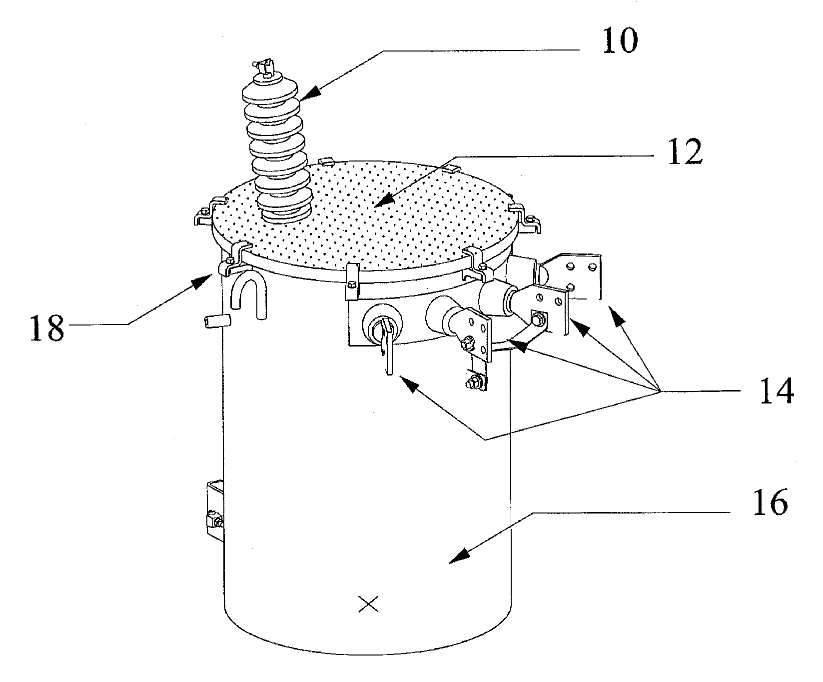 Non-conductive lid for transformers