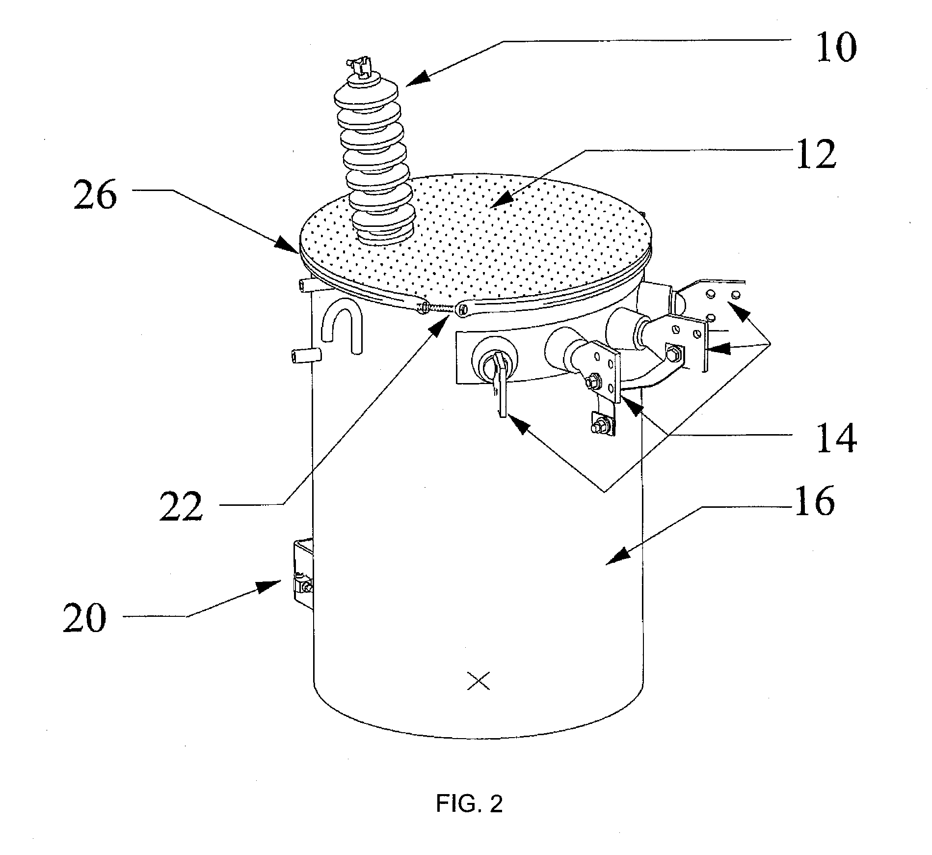 Non-conductive lid for transformers