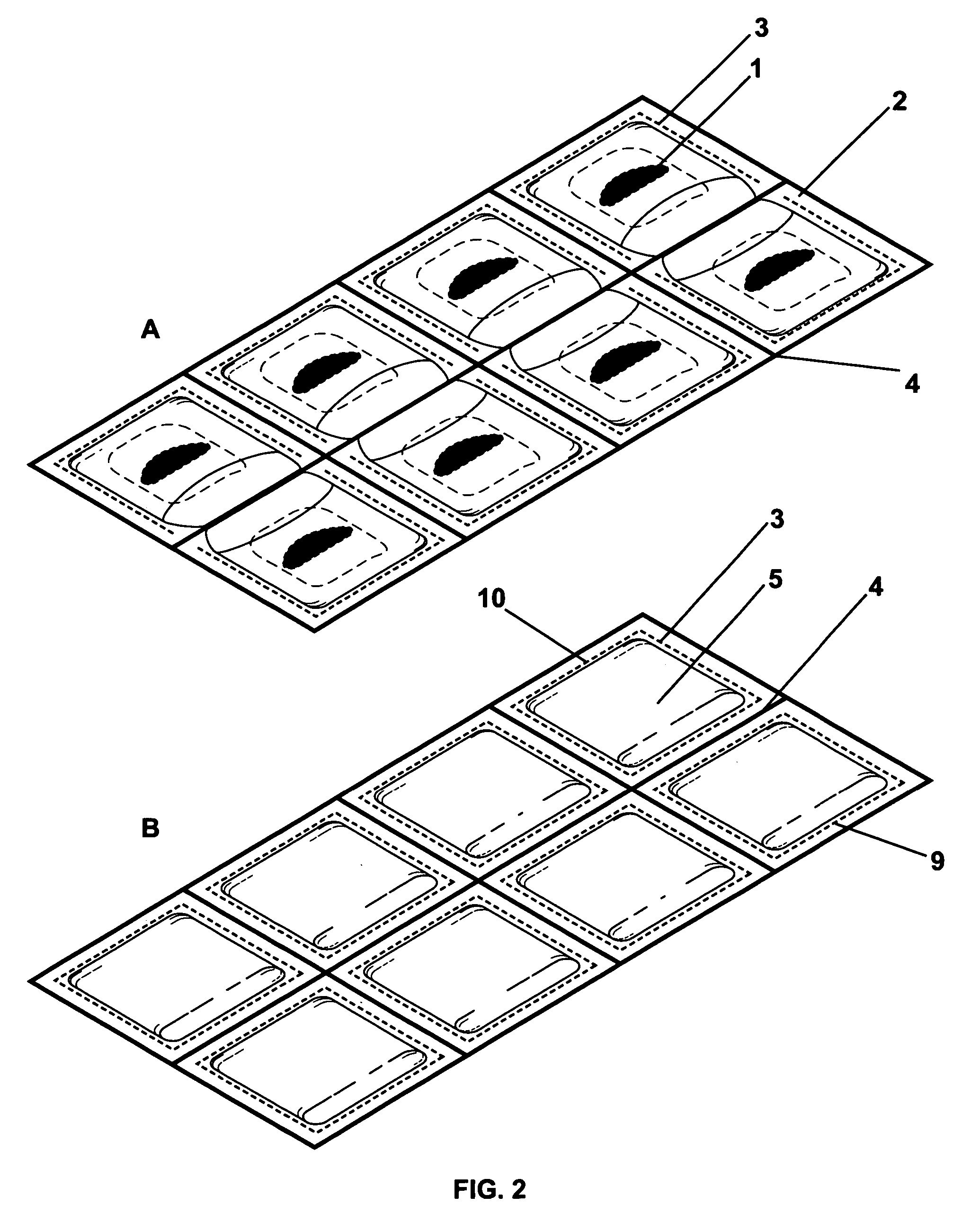 Sealed, edible film strip packets and methods of making and using them