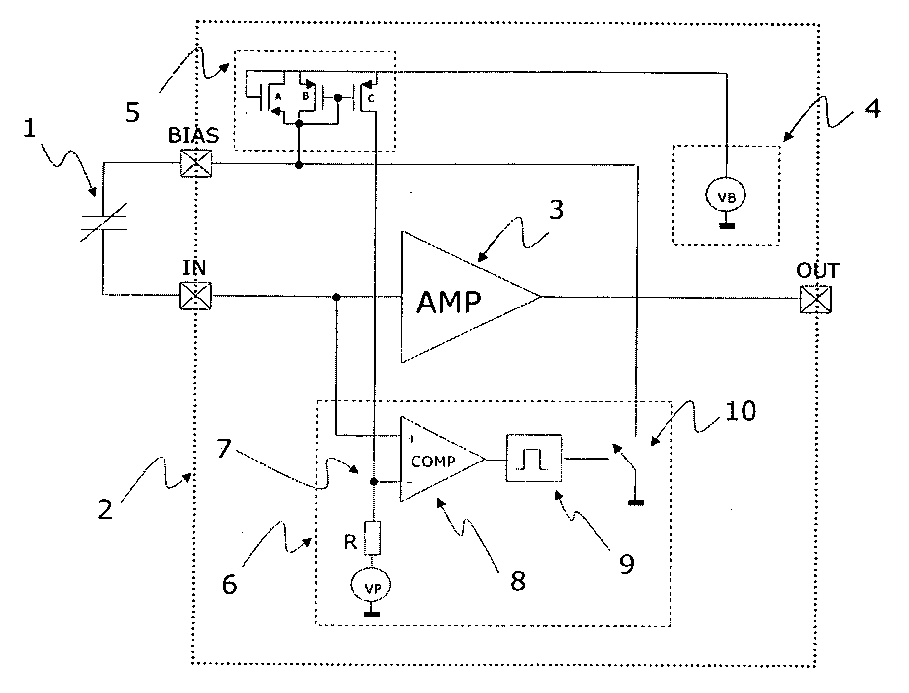 Detection and control of diaphragm collapse in condenser microphones