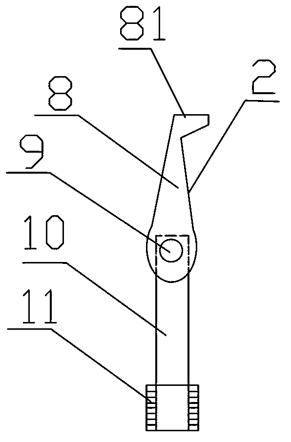 10kv charged drainage wire supporting device