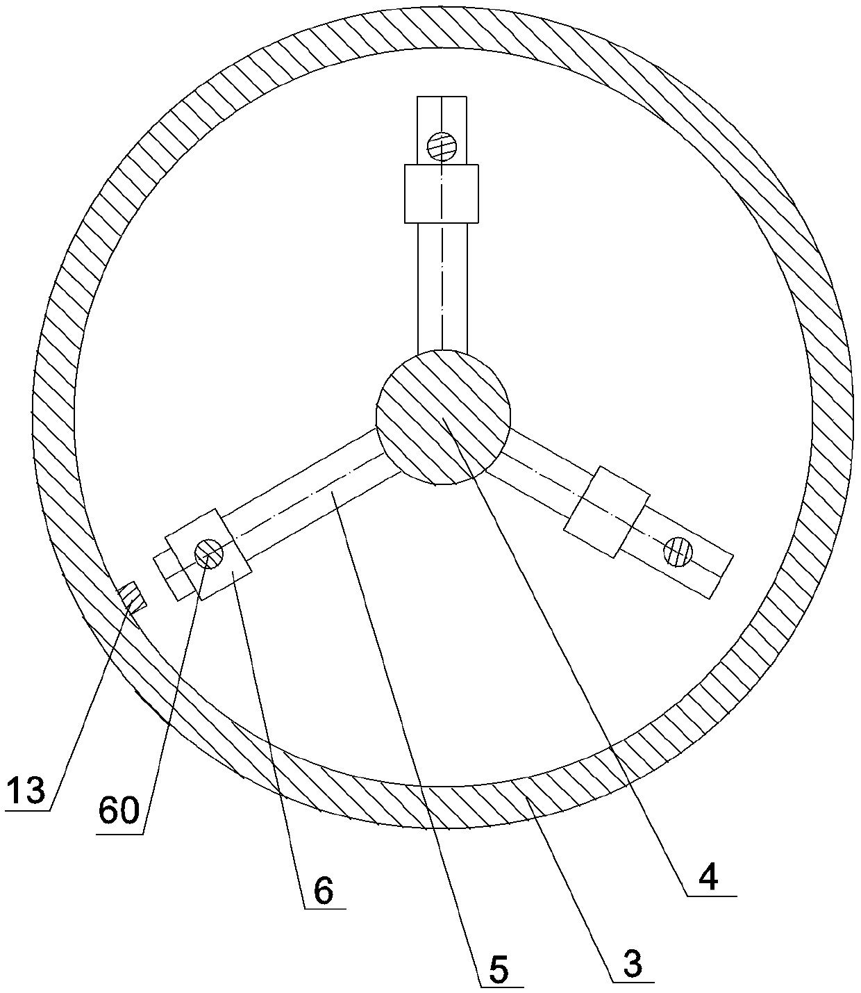 Stirrer for concrete stirring station